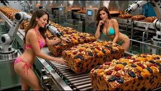 Inside a Traditional Fruit Cake Factory | Full Process of a Classic Dessert