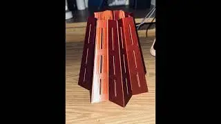 Tapered prism lamp shade
