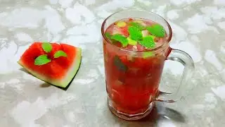 Watermelon Mocktail | Refreshing Homemade Watermelon Juice | DessertParlor