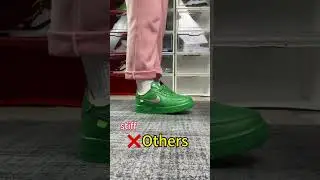 Air Force 1 Off White Green,Which is better? #airjordan #unboxing #nikedunk #yeezy