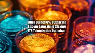 Ether Surges 8%, Outpacing Bitcoin Gains Amid Staking ETF, Tokenization Optimism