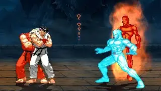 Street Fighter Vs. Iceman and Human Torch - Elemental Gauntlet