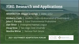 FIRE: Research and Applications | 2021 Southwest Adaptation Forum