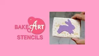 Hoppy Hearts Easter Bunny Stencil
