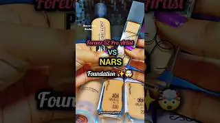 Forever 52 Pro Artist Foundation VS NARS Foundation🤯| Cheap VS Expensive #shorts #makeup #foundation