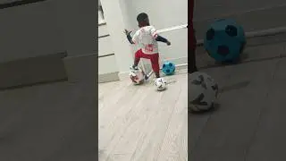 Makini Scores with three Balls⚽️⚽️⚽️ #football #footballshorts #littlekickers #youthfootball
