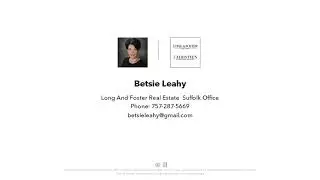 2768 Moonlight Road, Isle of Wight County, VA Presented by Betsie Leahy.