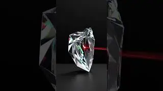 Crystal Framed by Laser Light ✨ | AI ASMR Relaxing Video #shorts
