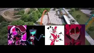 Rollercoaster chaos😭 | #hazbinhotel