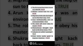 TRUE /FALSE #BOARD PREPARATION #ENGLISH #STD :10