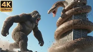 Epic Battle: Giant Gorilla vs Monster Python | 4K Ultra HD Cinematic Showdown