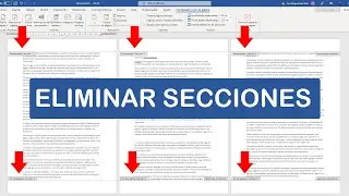 ✅ Como eliminar SALTOS DE SECCIÓN en WORD