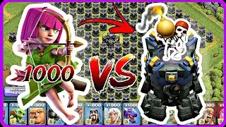 1000 Archers VS Bomb Tower Full Base Attack Townhall 17| #coc #clashofclans