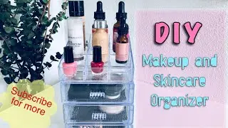 DIY VANITY ORGANIZER | DIY  CHEAP MAKEUP ORGANIZER