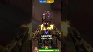 First Place with Bastion and Ember Gun 12 in Free-For-All on Red Shift | Mech Arena #mecharena
