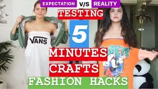 Testing Out Viral Fashion Hacks By 5 Minutes Crafts- SUCCESSFUL?? || STYLEINCURLYSWAG