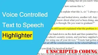 Highlight your audiobooks!  Tweaking Edge TTS to save voice notes! | Unscripted Coding