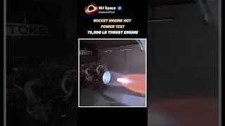 🚀Rocket Engine Hot Fire Test (Full Throttle) #mjspace #universe #space