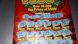 !!MASSIVE WIN!!! Full Of 500s Cal lottery scratcher 2022!!!