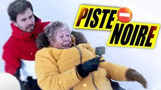DANIELLE DE RETOUR À LA NEIGE (luge, génépi, fromage et chute)