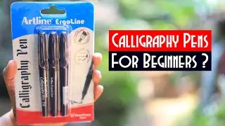 Artline Ergoline Calligraphy Pen Set with 3 Nib Sizes - Pack of 3 (Black) | Unboxing and Review