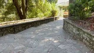 Walking around Fiesole, Italy - Park near the Convent of Saint Francis and Piazza Mino Da Fiesole