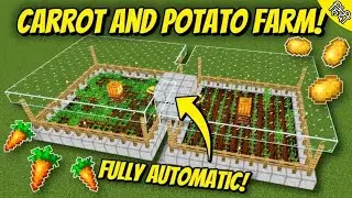 How to make Golden Carrot And Potato Farm in minecraft bedrock/java/mcpe ( hindi ) &lrm;@JAARGAMINGYT&nbsp;