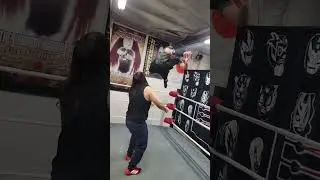Cross Body blocks off the top rope. #prowrestlingschool