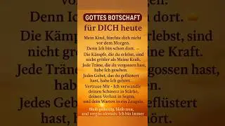 ✨ Gottes Botschaft f&uuml;r DICH heute | Motivation & Hoffnung ✨