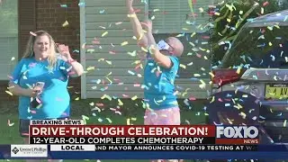 Drive-Through Celebration: No 'mo chemo