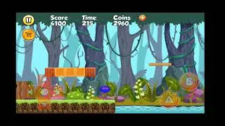 Blue Ball WOow jungle adventure run game level 6,7,8,9,10