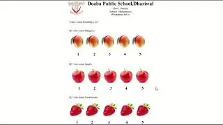 Counting 1 to 5 with fruits | Maths | Nursery | Lots Of Tutorials
