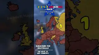 European Subscriber Race! | #mapping #map #europe #country #geography #edit