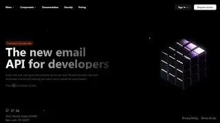 React Email Website with Nextjs, Typescript, Tailwind CSS, Framer Motion.