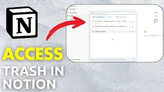 How To Access Trash On Notion (Quick Tutorial!)