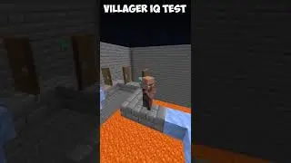 Villager IQ Test | How smart is Minecraft Villager #minecraft #funny #fight #iq #test #ice #parkour