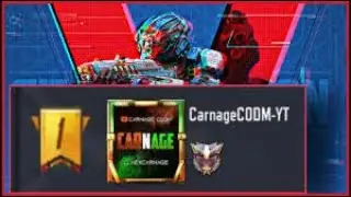 Playing with carnage codm top leaderboard player....