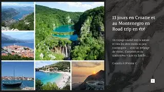 13 jours en Croatie en au Montenegro en road trip nature et à l'écart des sites touristiques en août