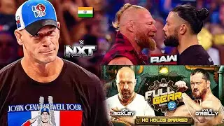 Roman Reigns Brock Lesnar Confirmed For Raw | Jon Moxley Match Full Gear WWE Raw Wrestle Mera