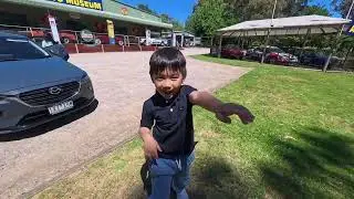 Azy and Zay’s cable car experience at Arthur’s Seat Eagle, Australia.