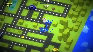 PacMan 256 - gameplay. Crossy Road Skin. No commentary.