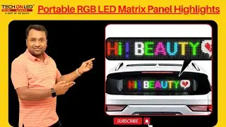 Portable RGB LED Matrix Panel Highlights #techon #outdoorled #indoorled #business #viral #trending