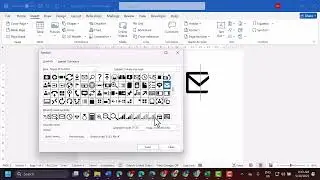 How to Insert all mail symbol in Microsoft Word
