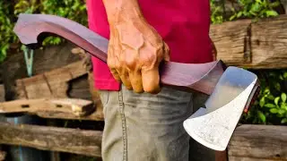 Making a 22-inch axe handle from rosewood for display | Plumb Boy Scout