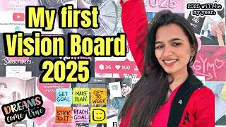 My First Ever VISION BOARD For 2025🤗🧿| Ankita Denwal