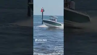 Boat Speeding & Wave Jumping at the Venice Florida Jetty