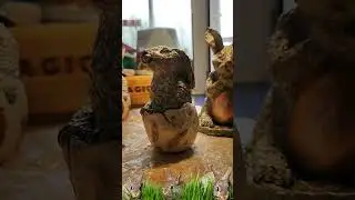 #папьемаше #пасхальныйдекор #зайчик  К Пасхе мое творчество. Пасхальные зайчишки.