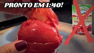 Como Fazer Tomate Pelado em 1 MINUTO (Nunca Mais Compre de Lata)