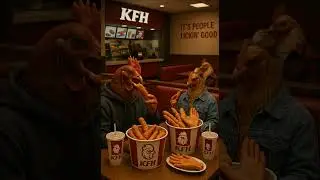 Reality in Reverse - Kentucky&rsquo;s Fried Human #kfc  #friedchicken  #ai  #aiart