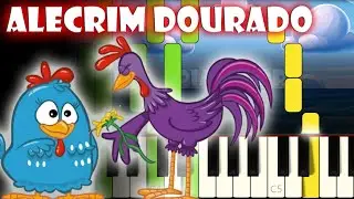 Alecrim Dourado - Galinha Pintadinha | Tutorial de Piano | Karaoke
